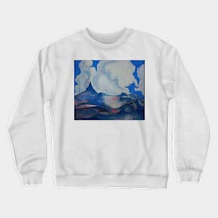 Gouache Painting. Purple Planet. 27" x 27" 1988 Crewneck Sweatshirt